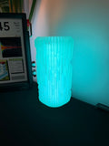 Tinted Blue Chroma Crystal with Synapse Shade Lamp